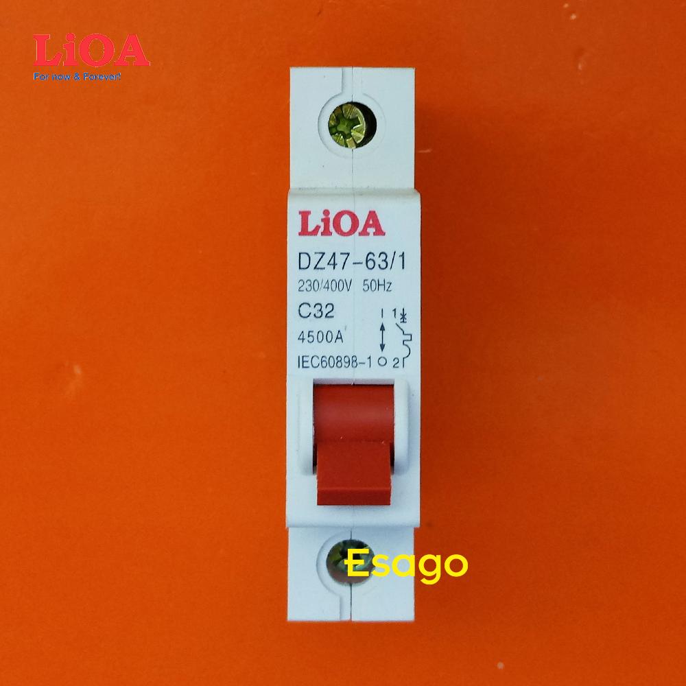 [HCM][32A] Cầu dao tự động (APTOMAT) LiOA 32A loại 1 cực