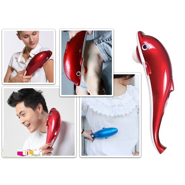 Máy Massage Cá Heo Mini Cầm Tay H668 Small - Jusa ( Sử Dụng Pin )