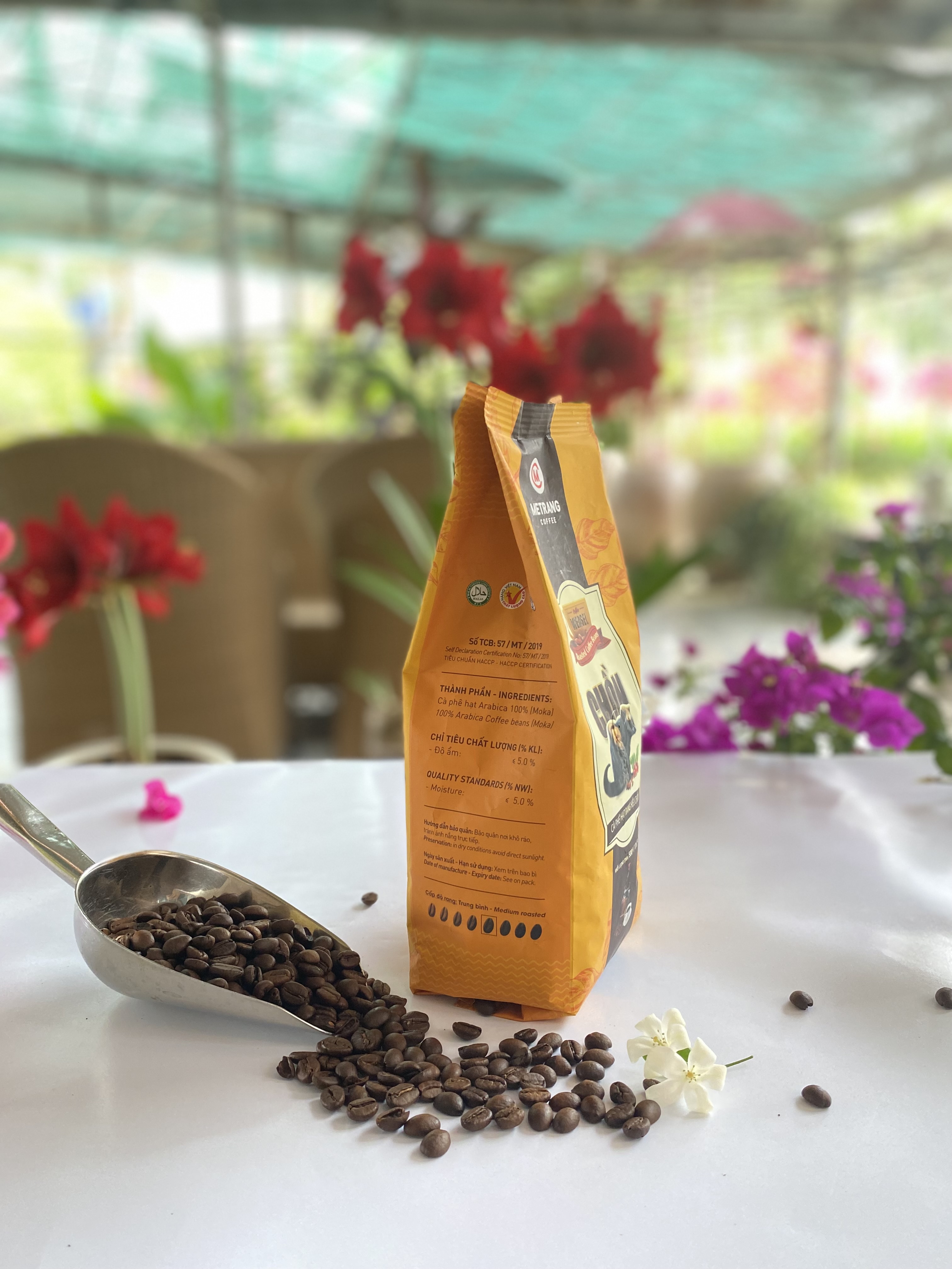 Cà Phê Chồn hạt rang - Mê Trang - túi hạt 500g - Cà phê nguyên chất
