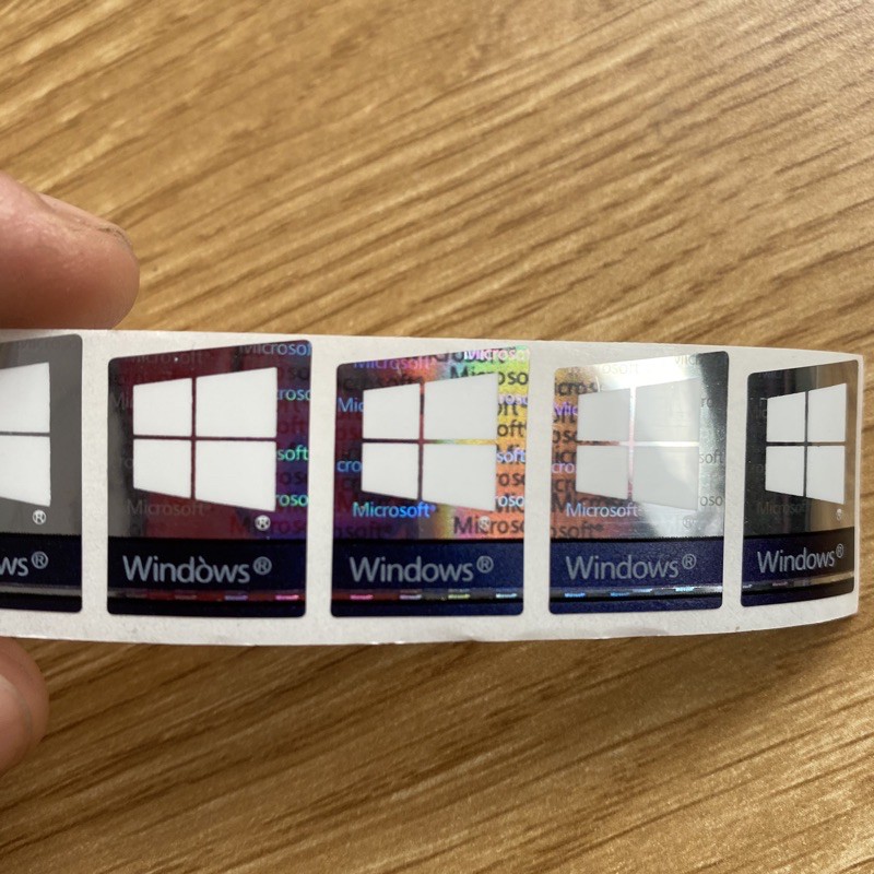 Tem dán sticker logo windows 7 windows 10 trang trí máy tính laptop