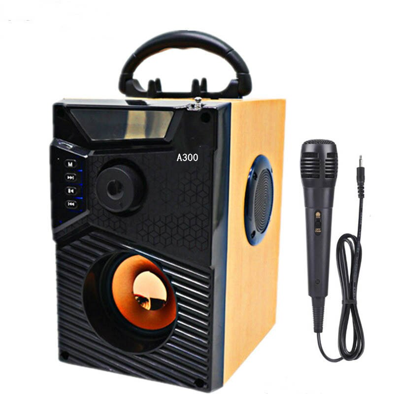 Loa Công Suất Lớn, Loa A300 Hozito Cao Cấp Version 2020 TẶNG MIC HÁT, Loa Hat Karaoke Bluetooth Cầm Tay Kèm Bóp xốp.
