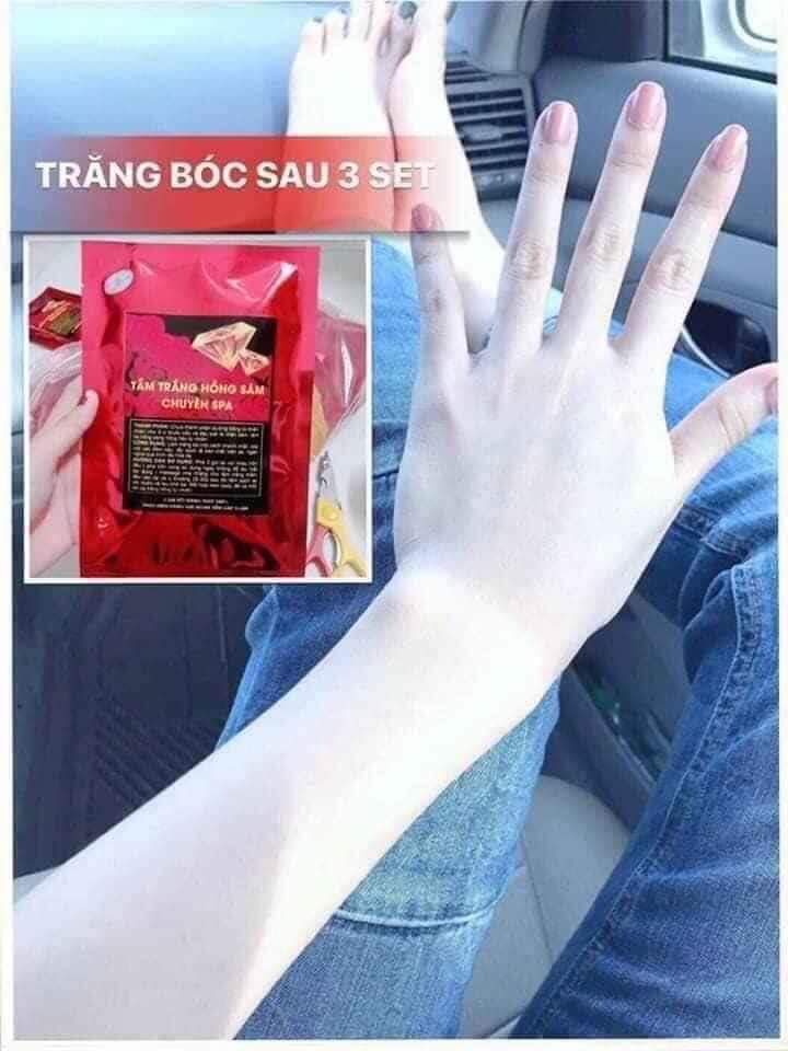 Tắm trắng hồng sâm spa