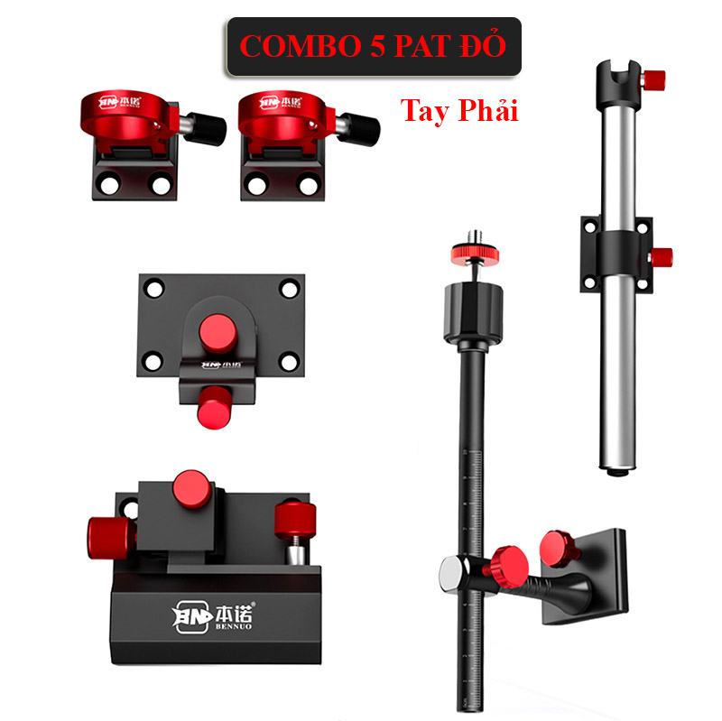 Pat gắn thùng câu đài - pat chống cần - pat rọng cá - pat khay mồi - pat ô - pat đèn thương hiệu bennuo - bb17