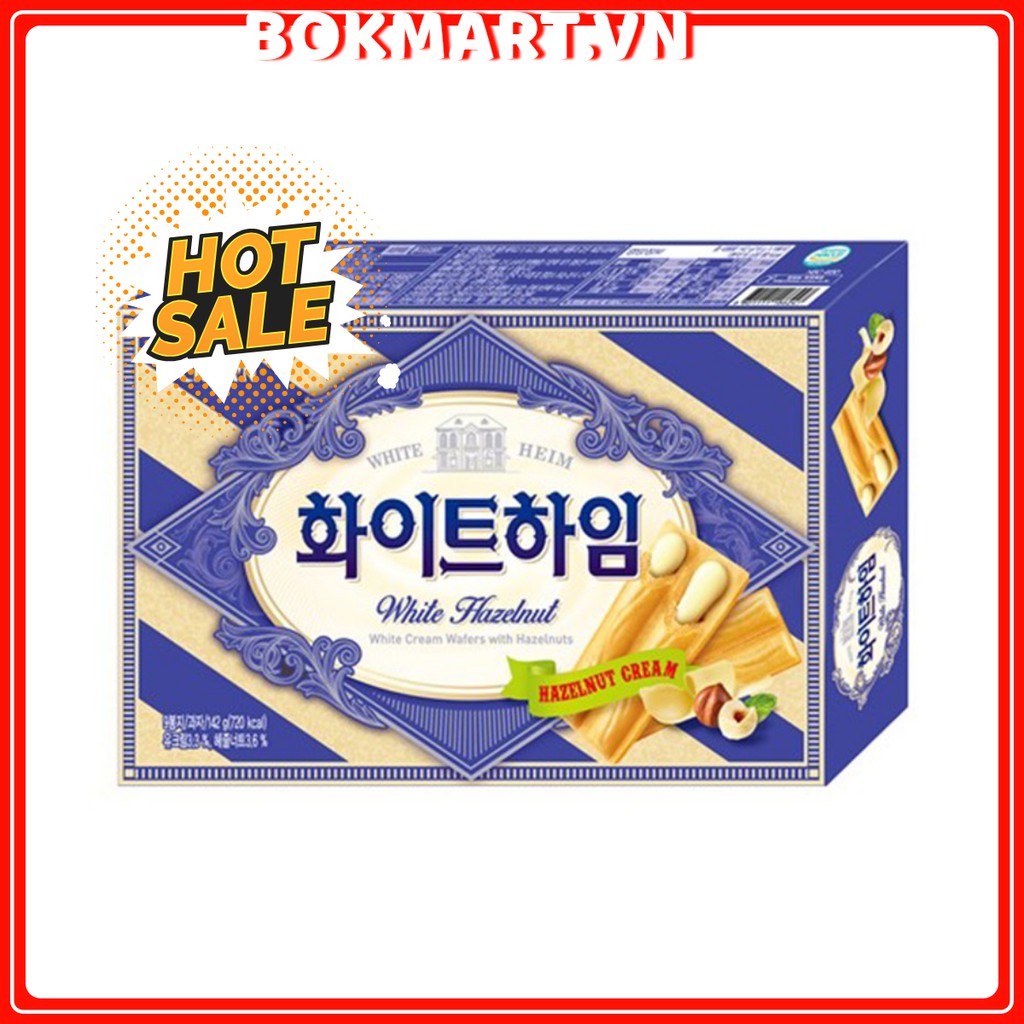 BÁNH CROWN WHITE HEIM HÀN QUỐC HỘP 142G