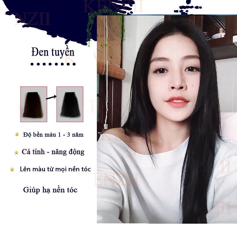 100ml Natural Black Hair Dye Cream 2/0