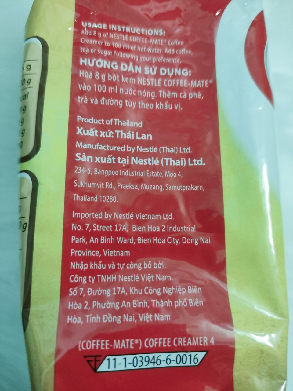 Combo of 24 Bags of Coffee Mate 453.7 Grams - Nestle