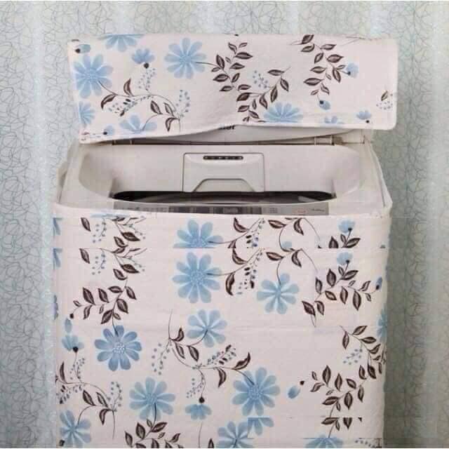 Khăn Áo Trùm Máy Giặt 2 Lớp - Dùng Cho Máy Giặt Lồng Đứng 7-10 kg - Giao Họa Tiết Ngẫu Nhiên