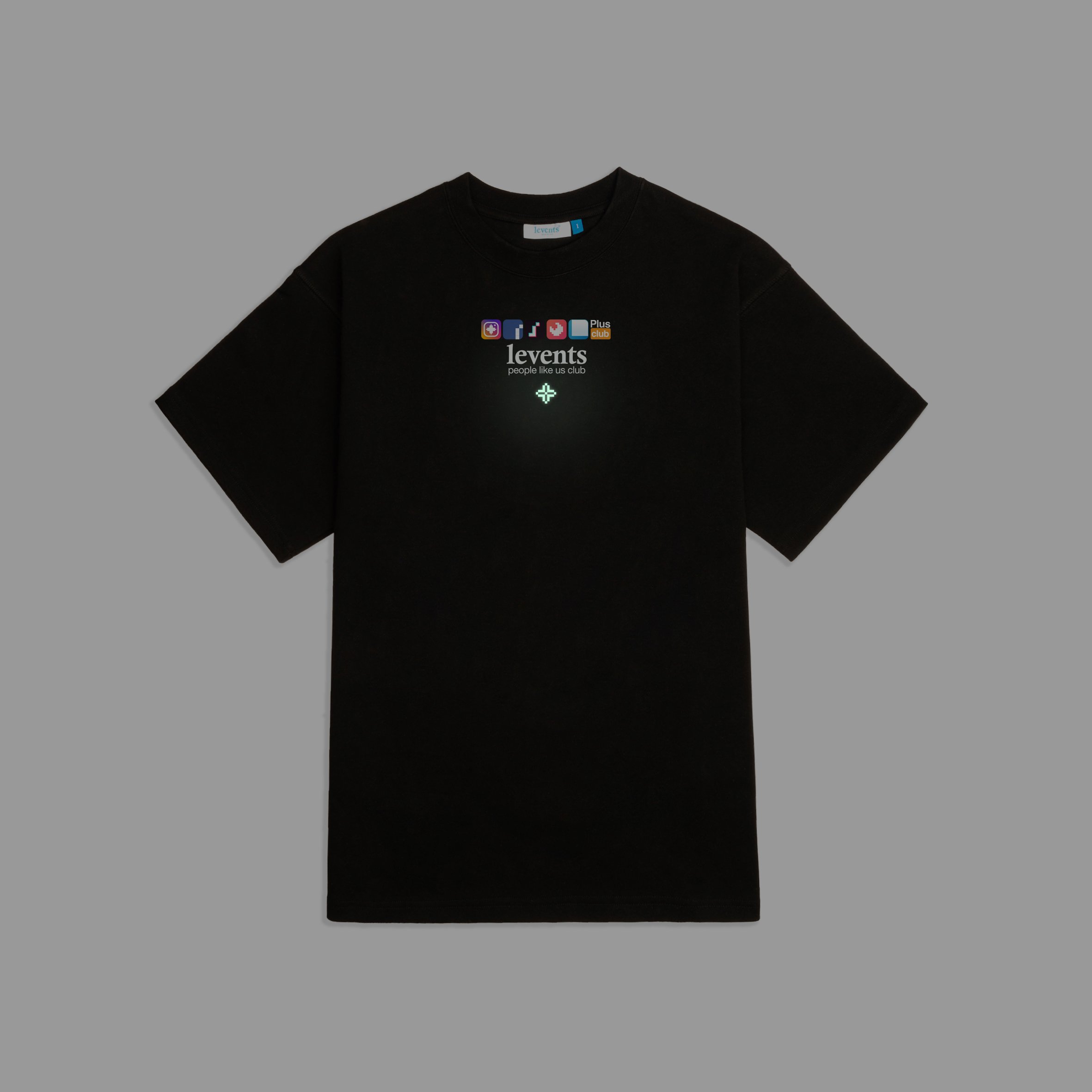 [DF]LEVENTS® Áo thun PLUS CLUB T-SHIRT/ BLACK