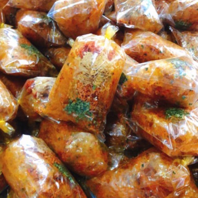 1 bịch bánh tráng trộn sa tế thập loại