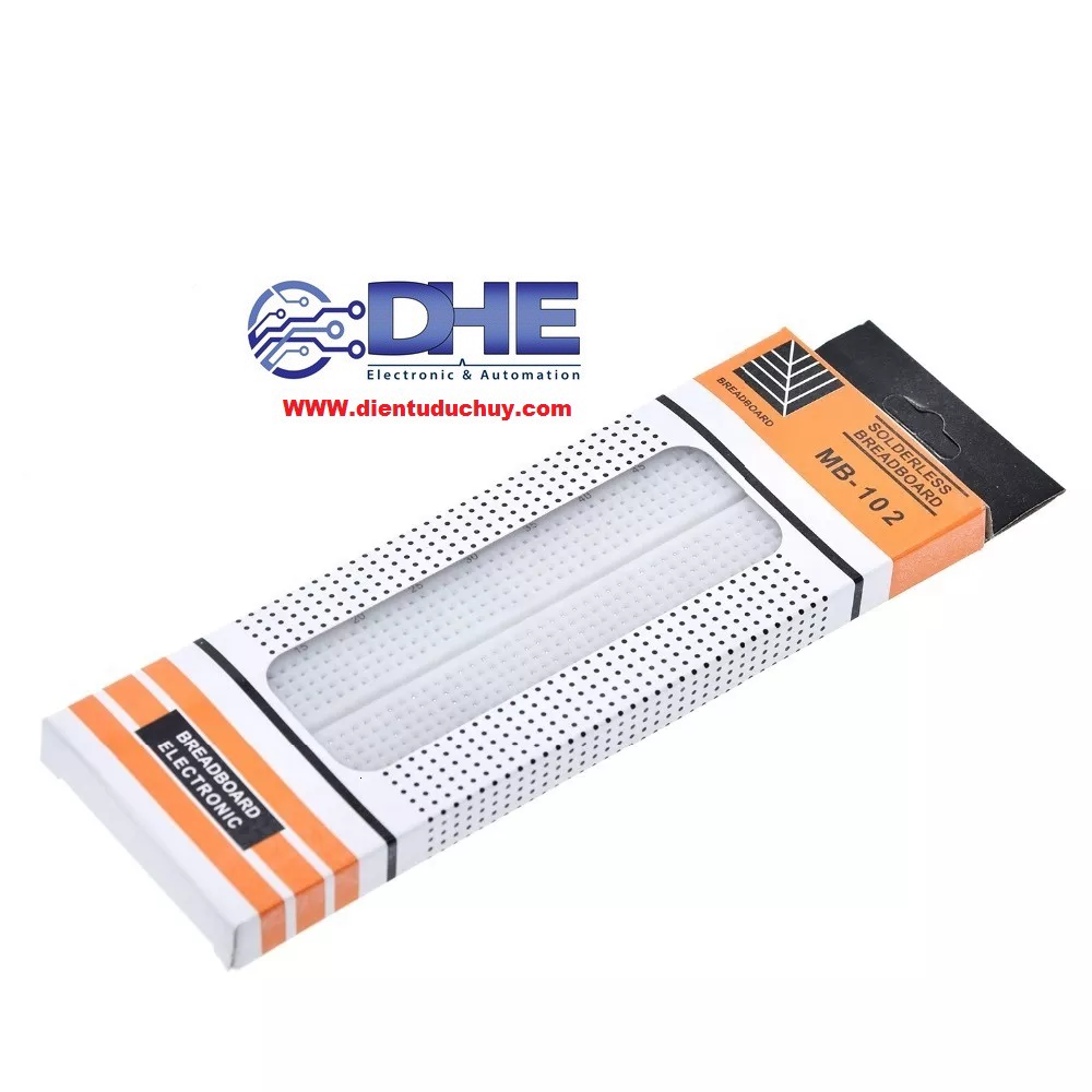 BREADBOARD MB-102, 830 LỖ - 165 x 55 x 10MM