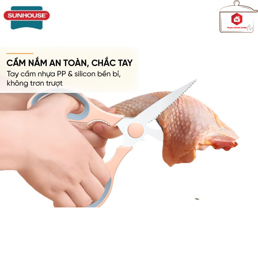 Kéo Làm Bếp Cắt Gà Thép Không Gỉ Đa Năng SK5 Siêu Bén