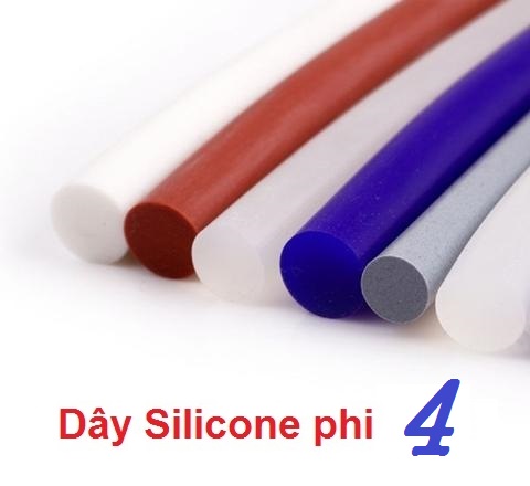 Gioăng/Ron/Dây silicone phi 4, chịu nhiệt, dầu, hóa chất