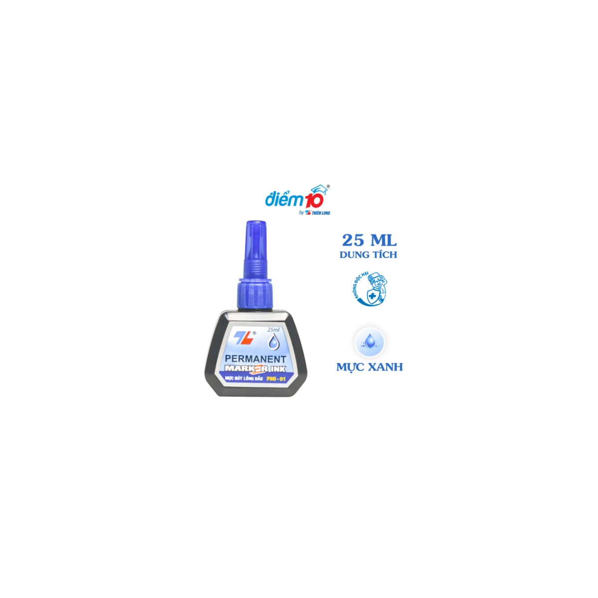 Mực Bút Lông Dầu Thiên Long PMI-01 25ml Chính Hãng