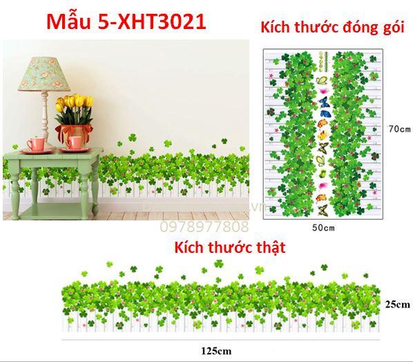 [Các mẫu bán chạy] Decal chân tường hàng rào