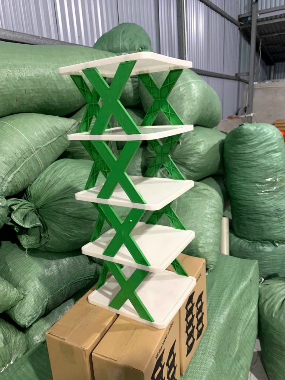 Kệ để giày dép 5 tầng chữ X