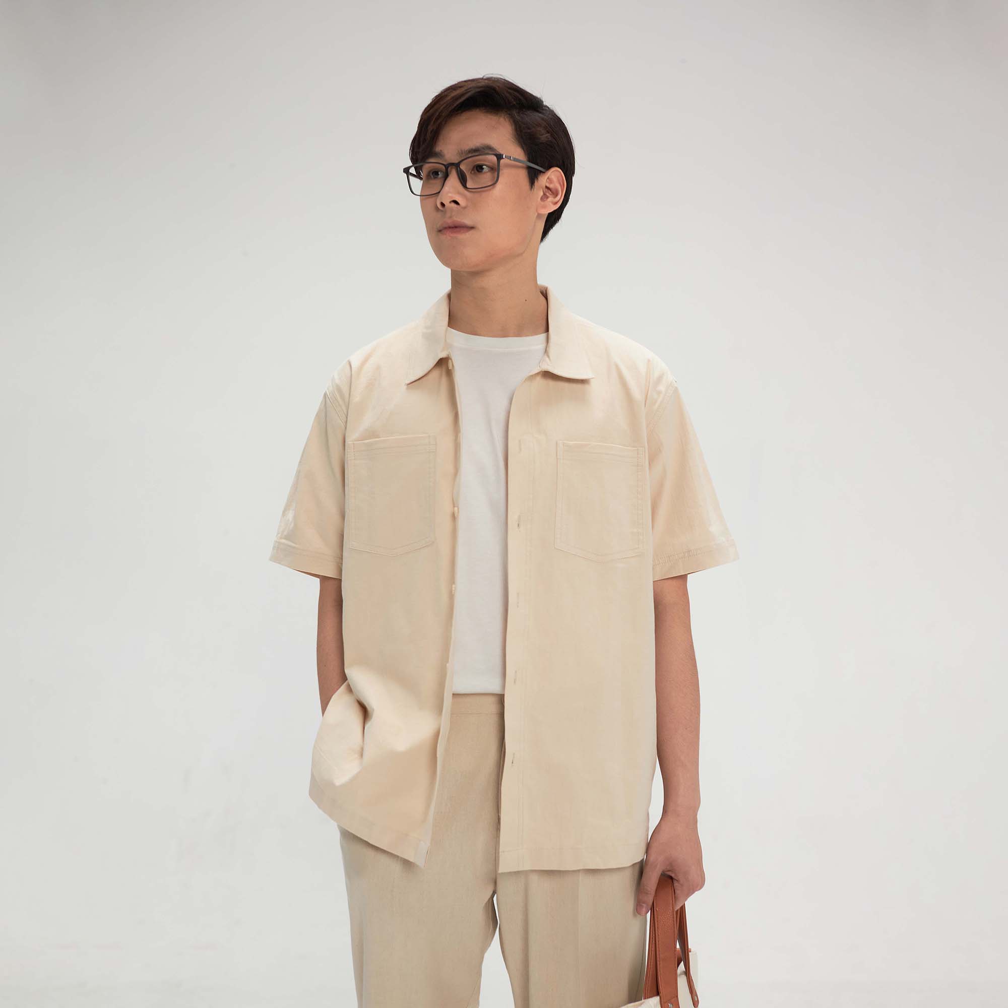Áo sơ mi ngắn tay LOOK LINEN SHIRT