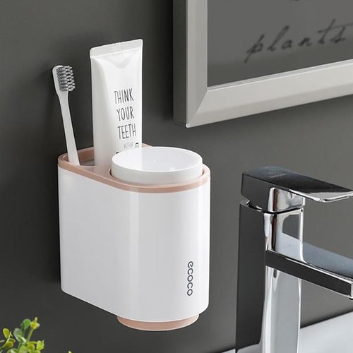 Giá đựng cốc, bàn chải, kem đánh răng Ecoco 2 cốc