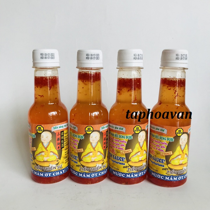 Nước mắm ớt chay Tiểu Thiền Sư chai 180ml
