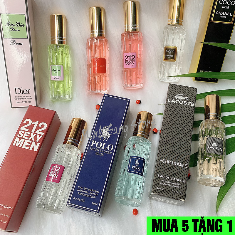 [HCM]COMBO 3 CHAI NƯỚC HOA NỮ MINI 20ML (NGẪU NHIÊN)