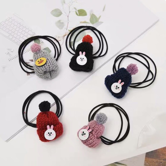 Dây Cột Tóc Mũ Len Siêu Xinh - phukienteen