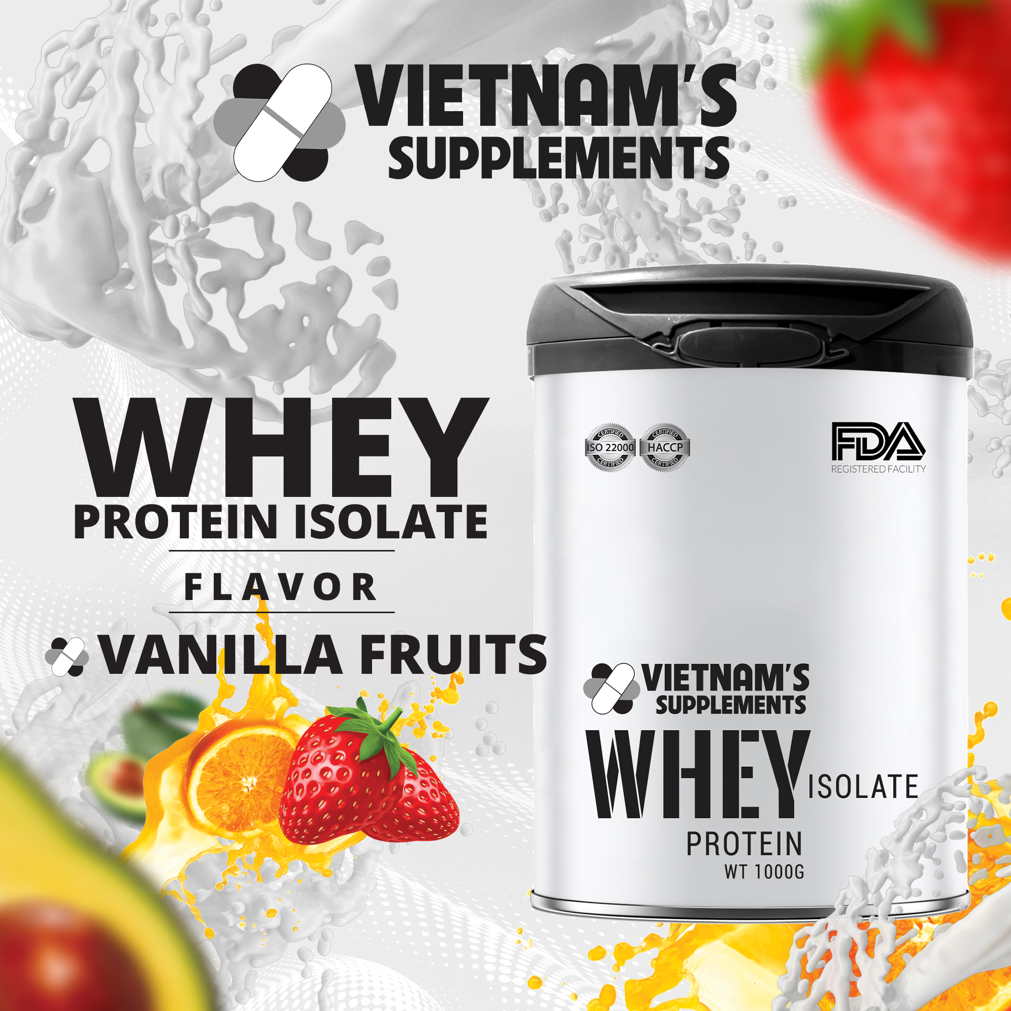 [THỰC PHẨM BẢO VỆ SỨC KHOẺ] Whey Protein Isolate - Bổ sung protein
