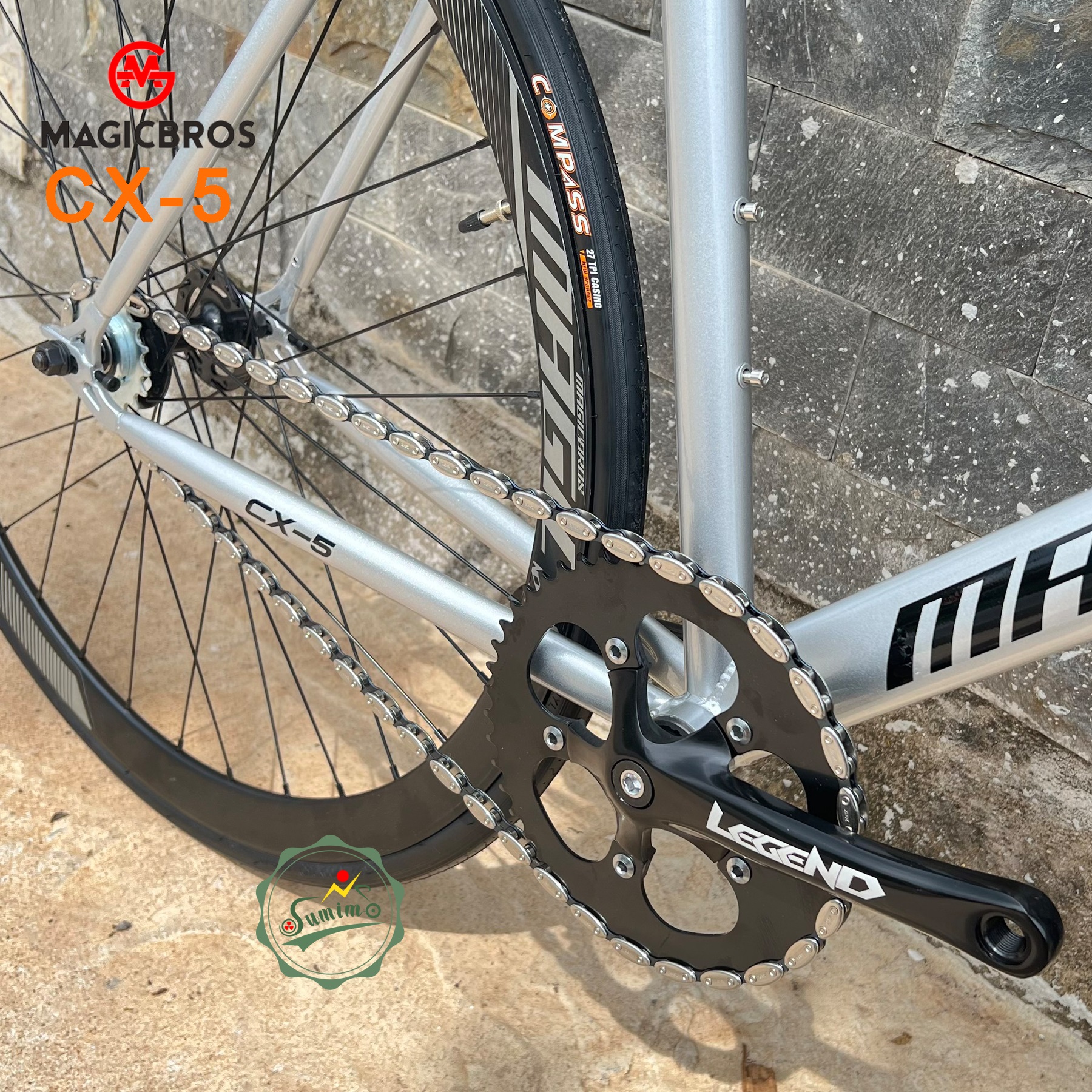 Xe đạp fixed gear MAGICBROS CX-5 khung thép