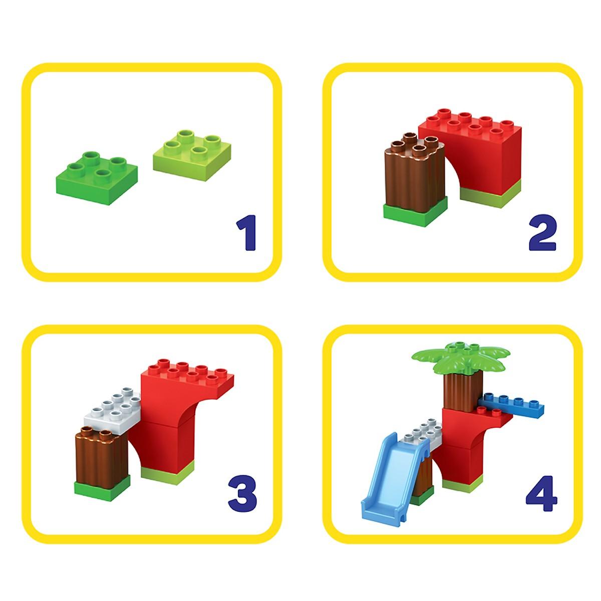 Đồ Chơi Lắp Ráp Junior Block Creative Bricks tiNiToy 204 (Cầu Trượt)