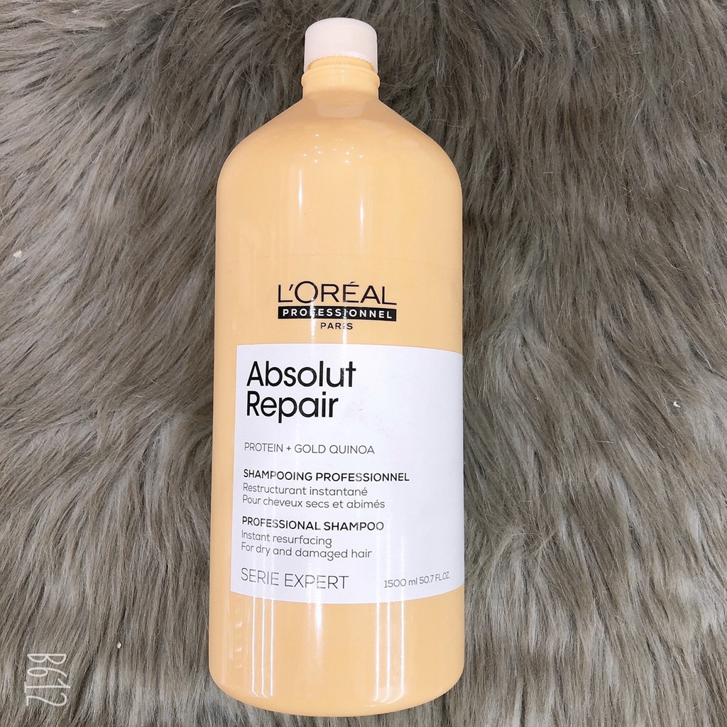 Dầu gội loreal absolut repair phục hồi tóc hư tổn chuyên sâu 1500ml