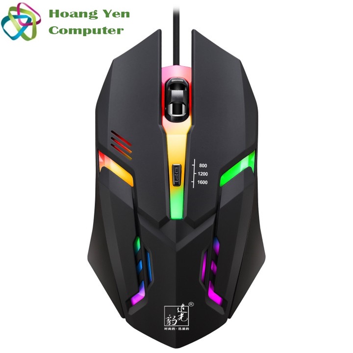 [HCM]Chuột Có Dây Chasing Leopard K2 Led 7 Màu Đơn Sắc 1600DPI - BH 12 Tháng