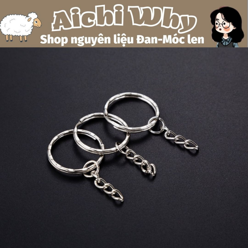 Móc khoá trơn làm đồ handmade (50-100 cái)