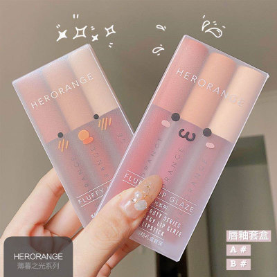 [HCM]Set 3 Cây Son Kem Lì Herorange Fluffy Lip Glaze