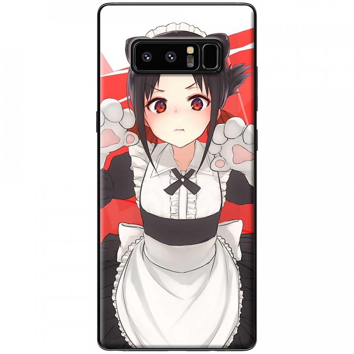Ốp lưng dành cho Samsung Galaxy Note 8 mẫu Anime em mèo