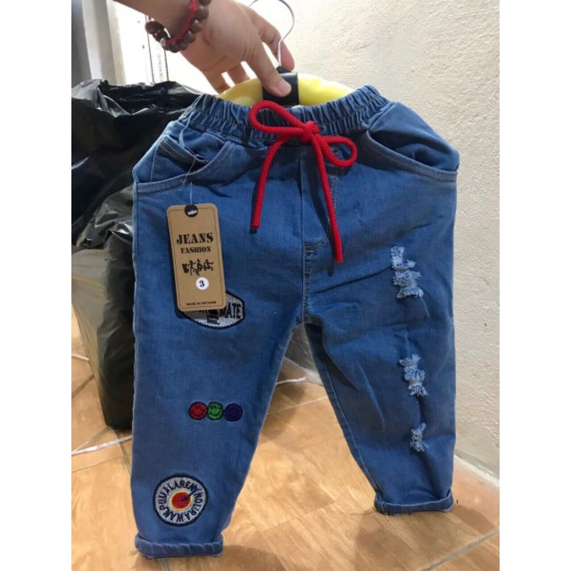 Quần Jeans dây rút