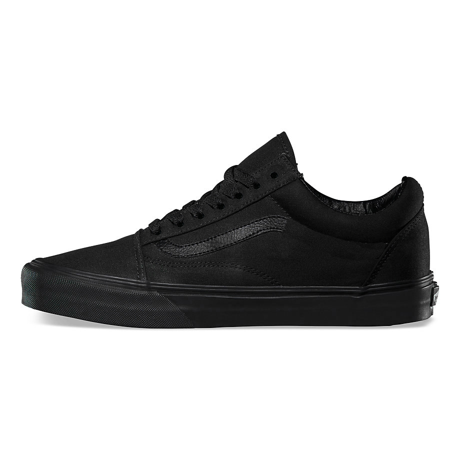 [HCM]Giày Sneaker Cổ Thấp Vs Nam Màu Full Đen