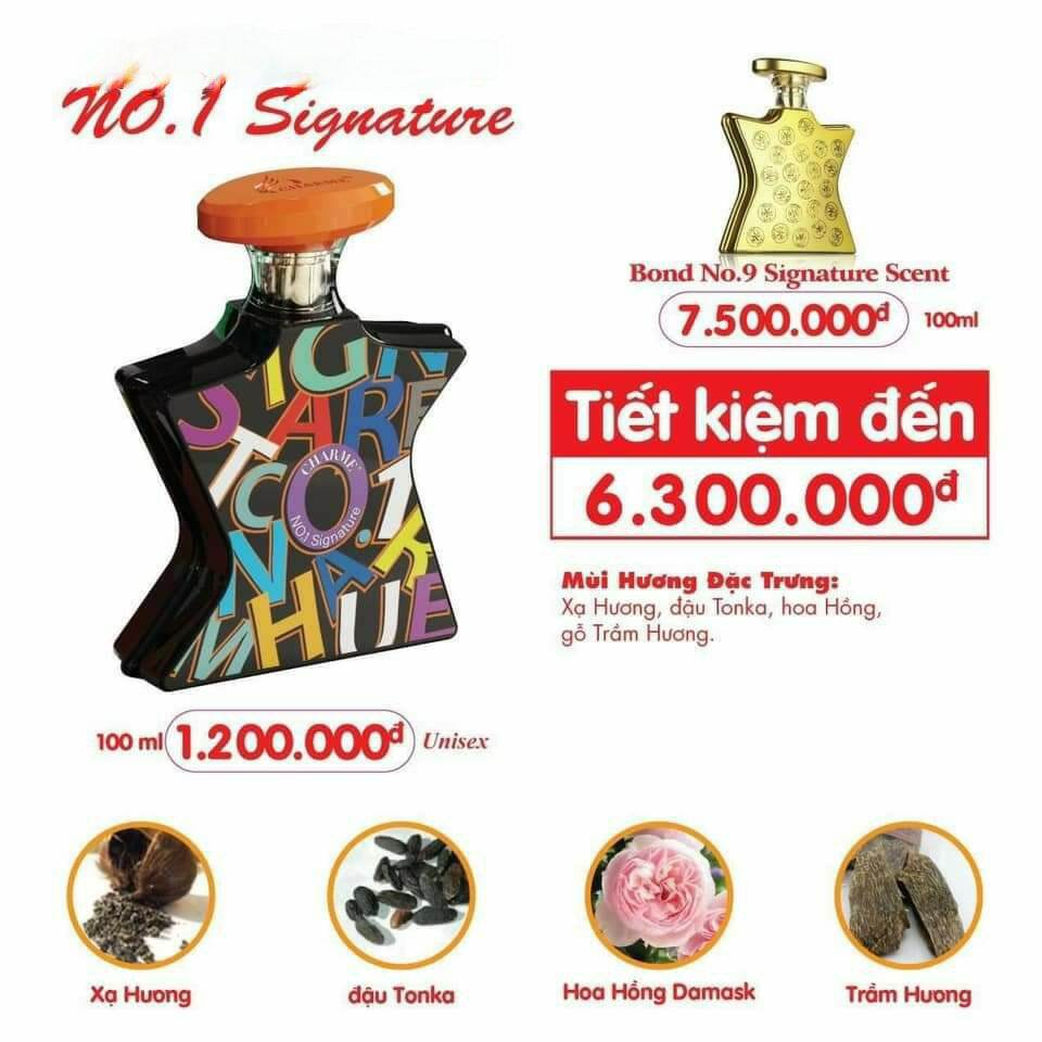 Nước hoa no.1 signature 10ml size nhỏ