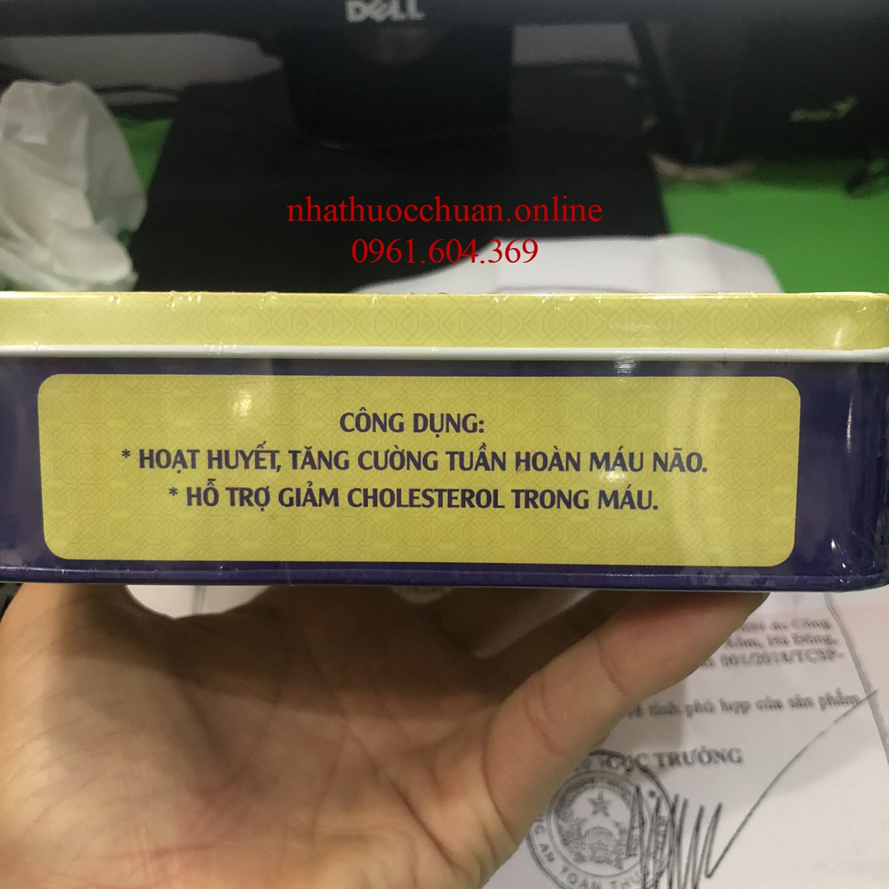 Ginkgomin hộp sắt 60 viên