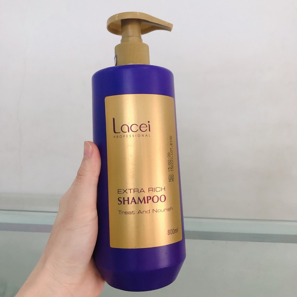 Dầu gội Lacei phục hồi tóc 800ml  (TÍM)
