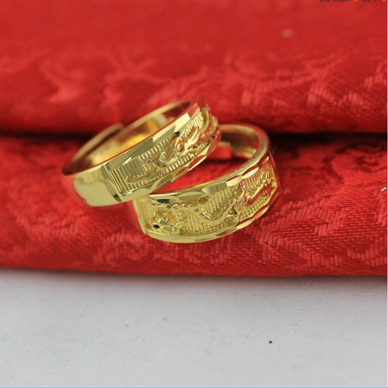 CẶP NHẪN LONG PHỤNG HUYỀN THOẠI MẠ VÀNG 18K