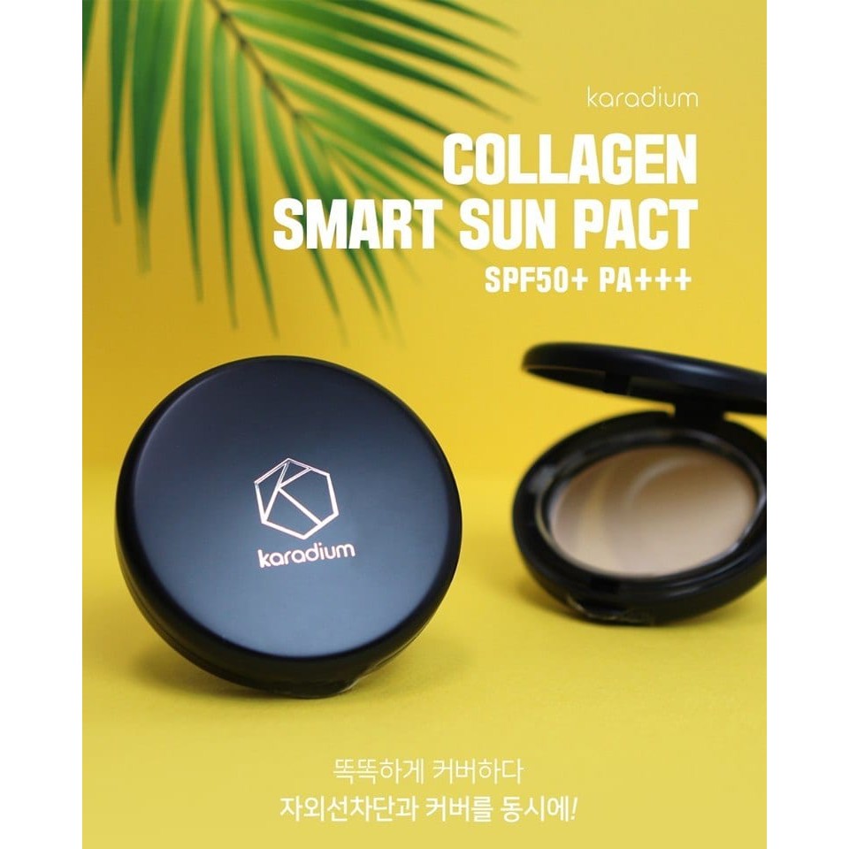Phấn Phủ Kiềm Dầu Karadium Collagen Smart Sun Pact Mẫu Mới