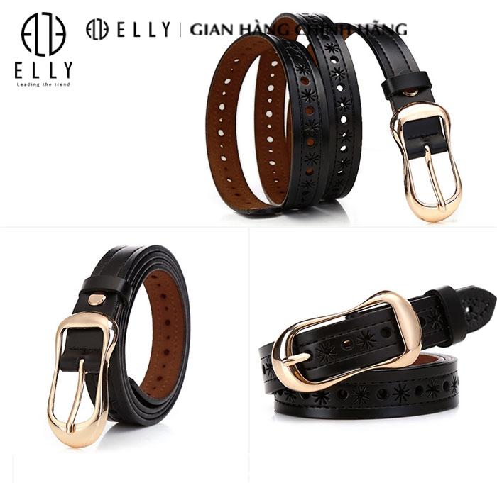 [Brand Day] Dây lưng nữ cao cấp da thật ELLY – ED23