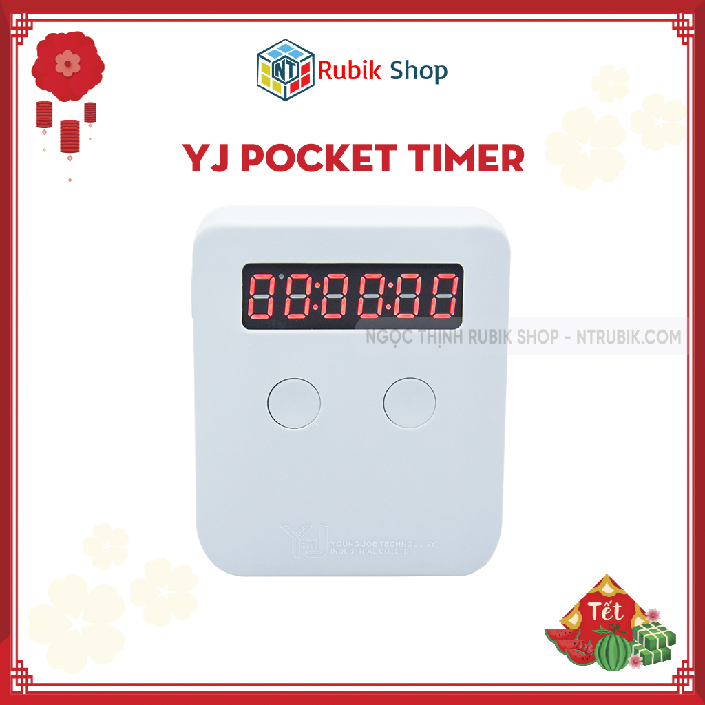 [Phụ Kiện Rubik] Thiết bị bấm giờ bỏ túi - YongJun Pocket Timer (Màu Xanh Dương/Xám/ Vàng)