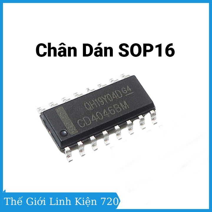 Cd4046 dip16 / sop16 16 chân dán, chân cắm tùy chọn
