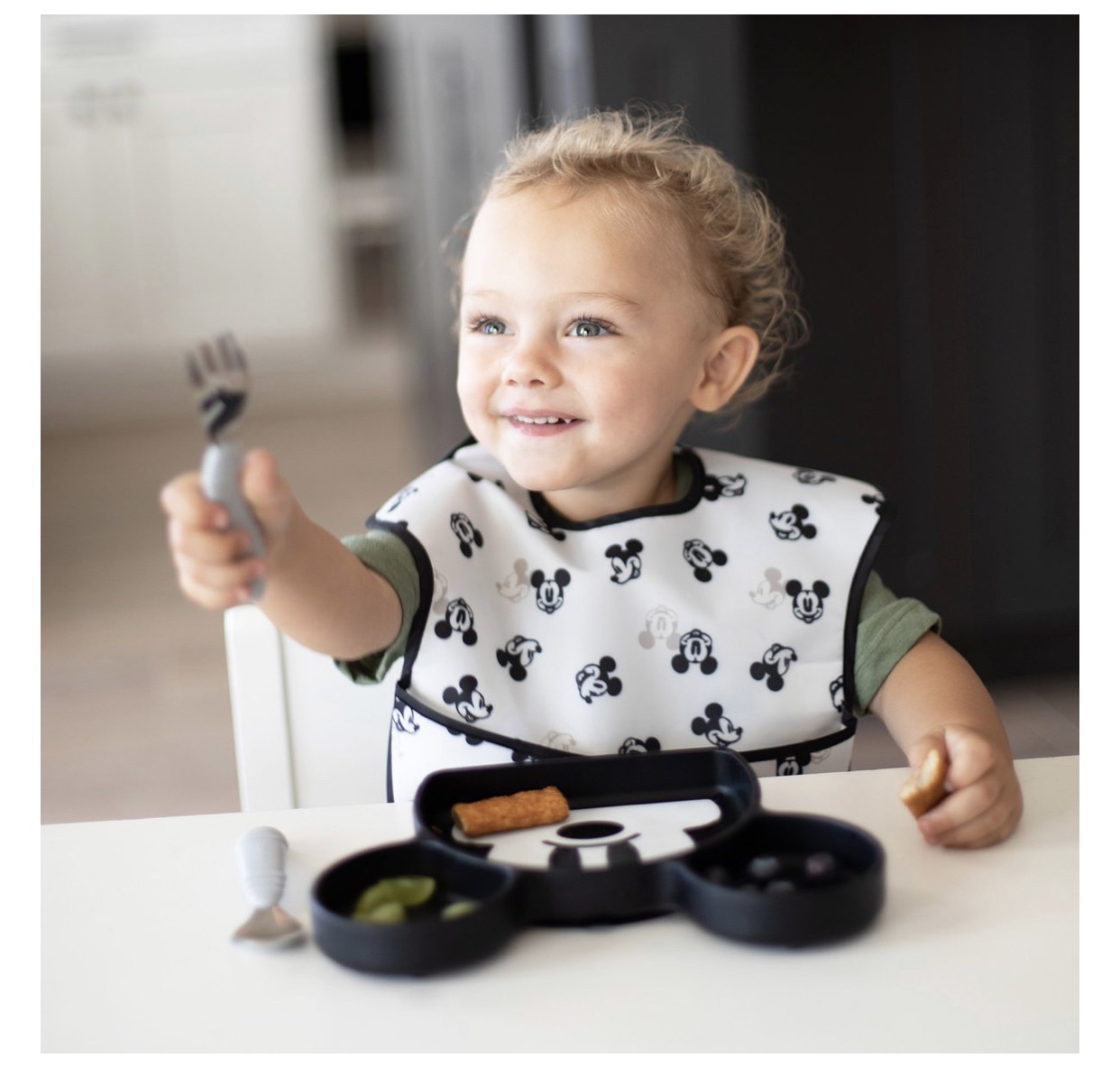[HCM]BUMKINS - Yếm chống thấm cao cấp Mickey (Set 3 yếm)