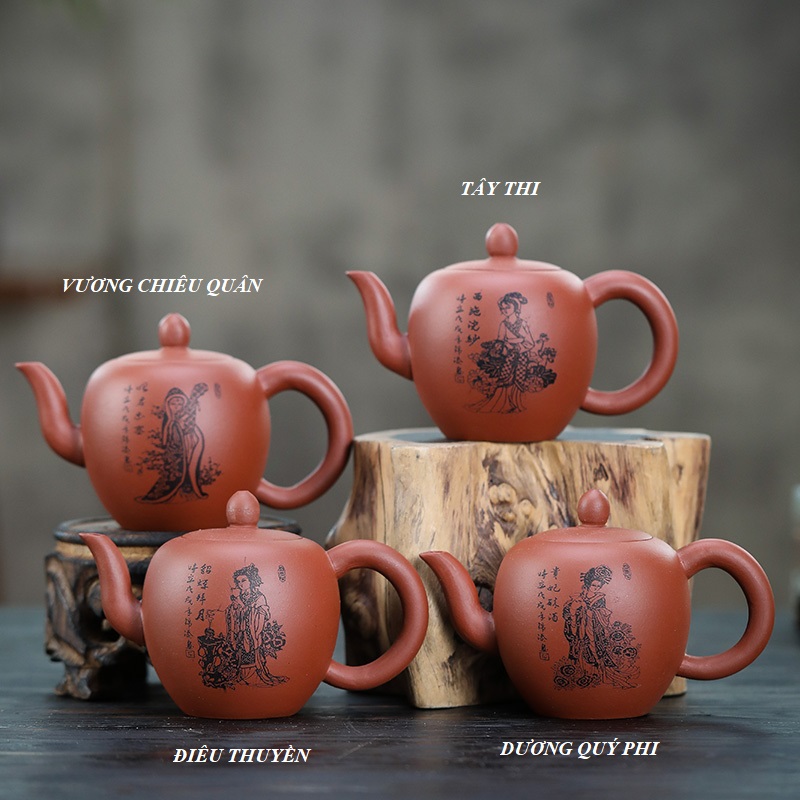 Ấm Tử Sa Nghi Hưng Mỹ Nhân Kiên Tứ Đại Mỹ Nhân 200 ml