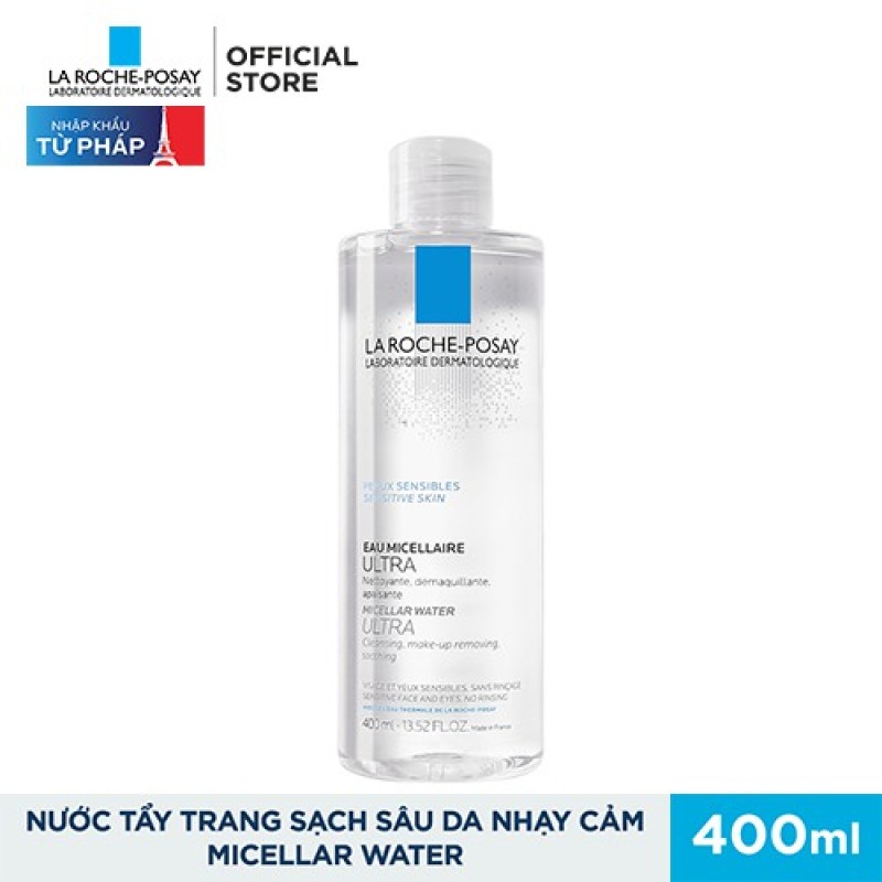 Nước Tẩy Trang Giàu Khoáng Làm Sạch Sâu Cho Da Nhạy Cảm La Roche Posay Micellar Water Ultra Sensitive Skin 100ML - 200ML - 400ML