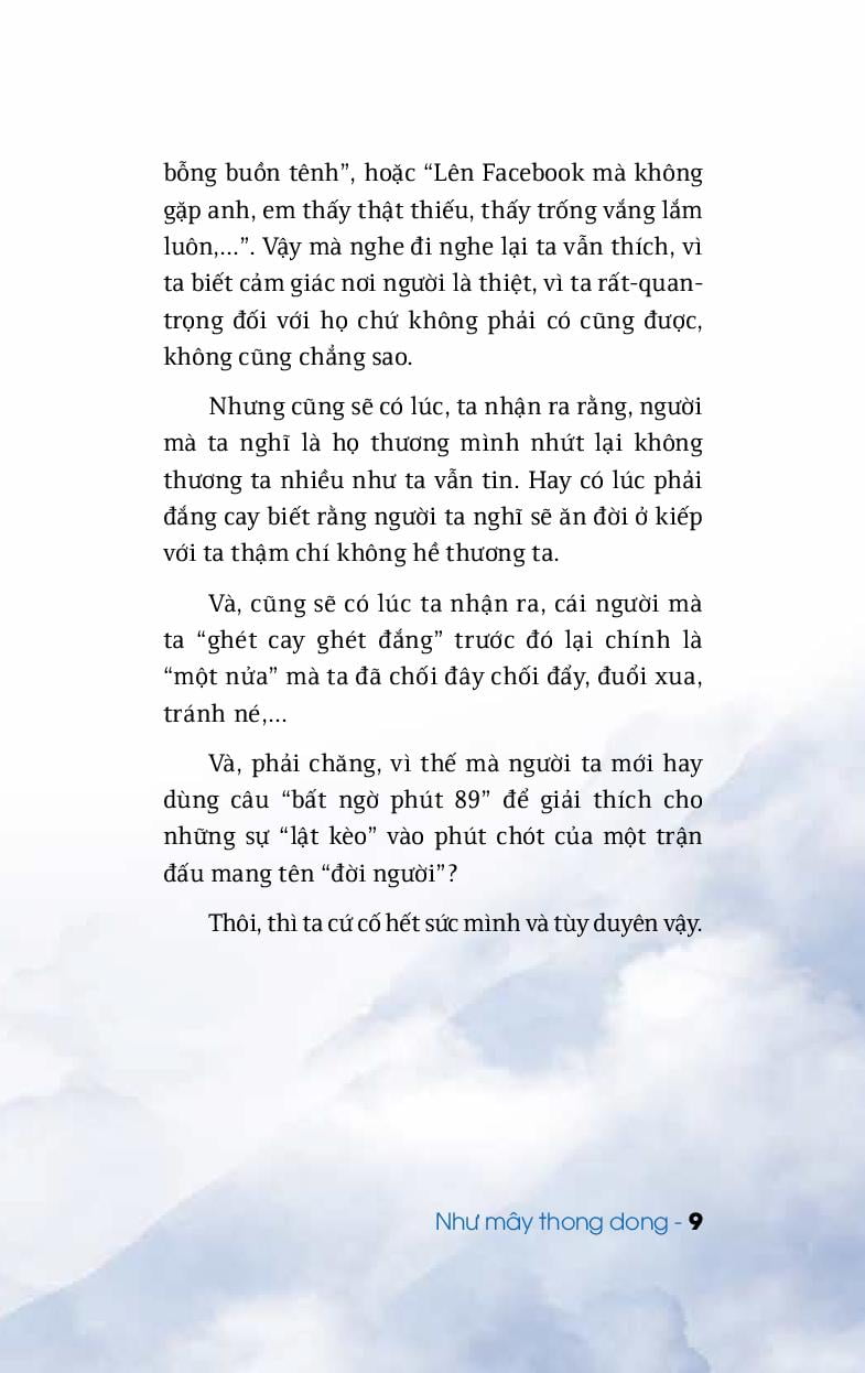 Sách Fahasa - Như Mây Thong Dong (Tái Bản 2018)