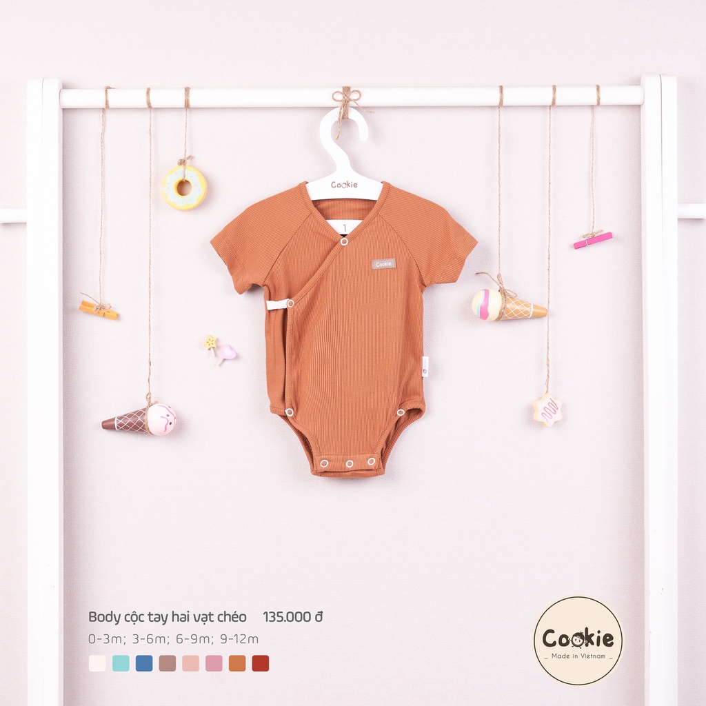 Body cộc tay hai vạt chéo Cookie