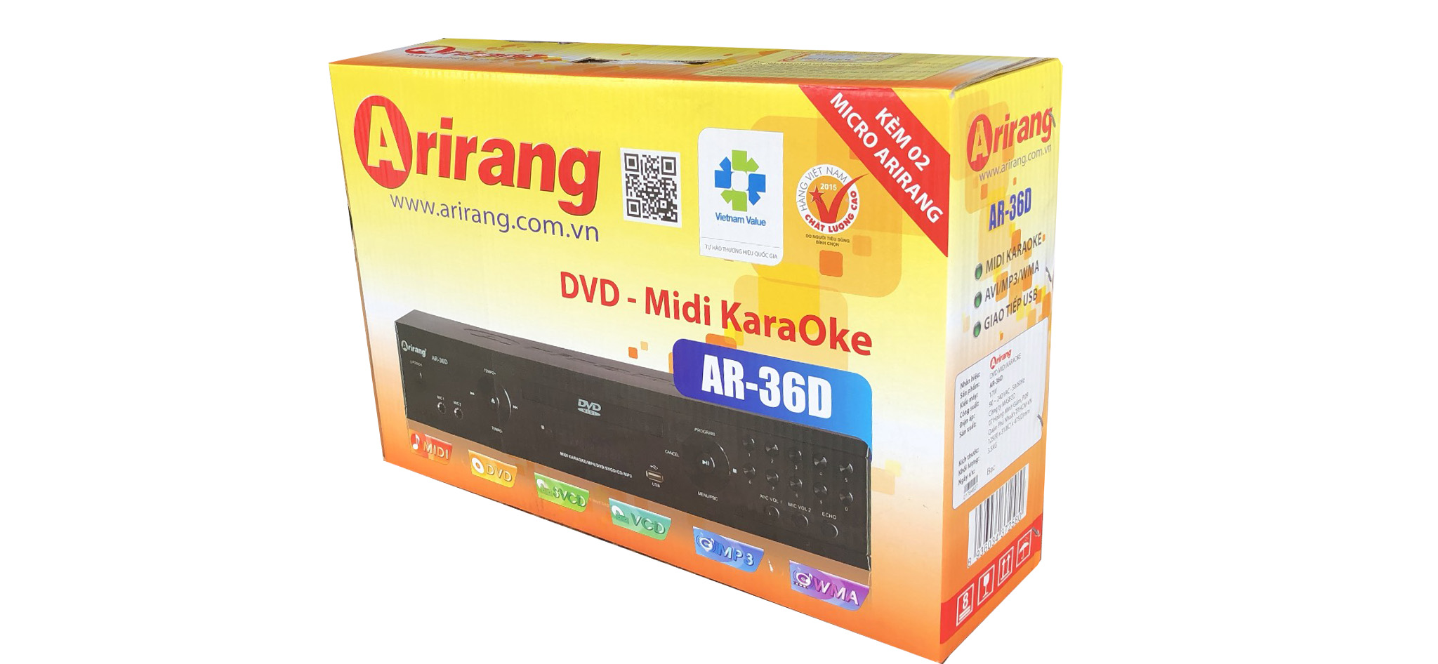 [HCM]Đầu Karaoke 5 Số Arirang AR-36D