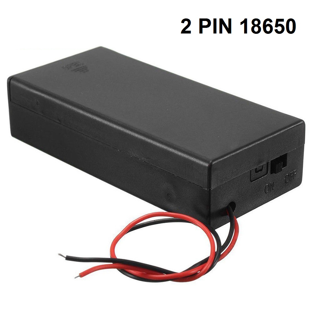 >> SO SÁNH GIÁ KHI MẮC NỐI TIẾP 2 CELL PIN GIỐNG NHAU THÌ | Shopee Lazada Sendo Tiki 52 Hộp ghép 2 pin 18650 mắc nối tiếp có nắp đậy, công tắc nguồn và 2 dây nguồn ra