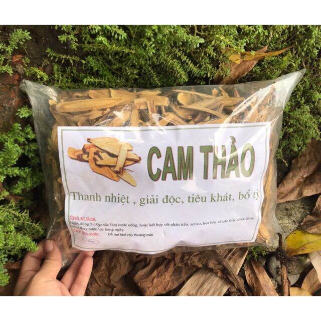 1kg cam thảo thái lát khô thơm ngọt hàng loại 1.